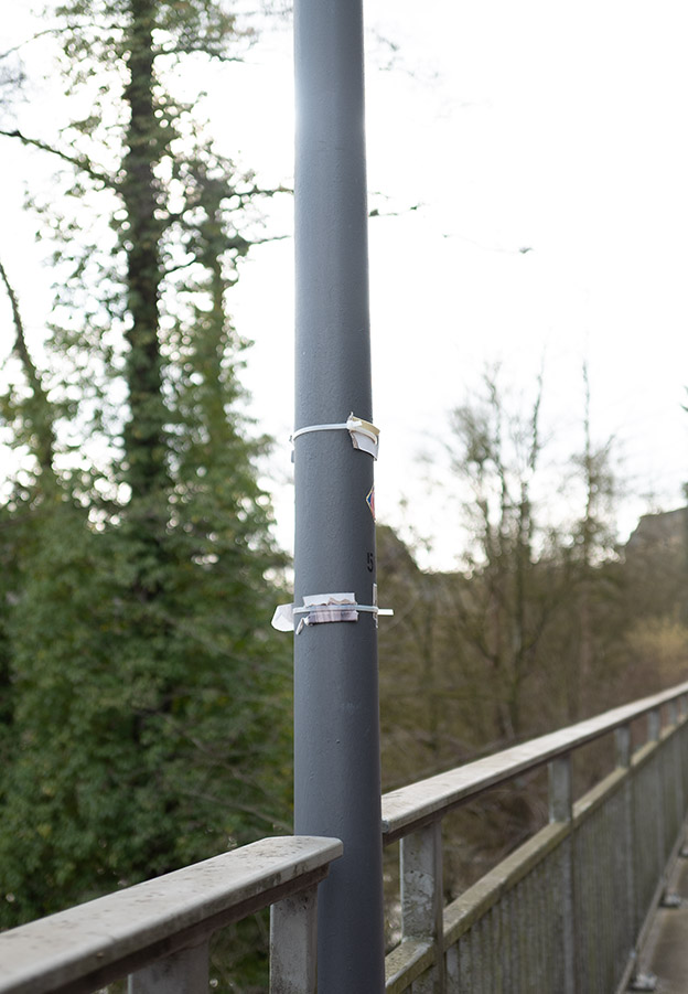 nur noch Kabelbinder, keine Plakat mehr