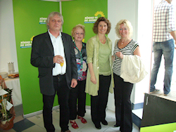 Foto von links: Leo Neydek, Irmtraud Wahlers, Eveline Lemke und Arina Abel